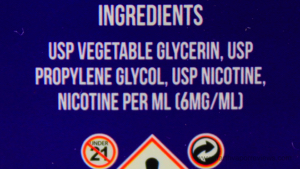 Taffy King E-Liquid Ingredients